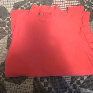 Bright pink under armour compression shirt